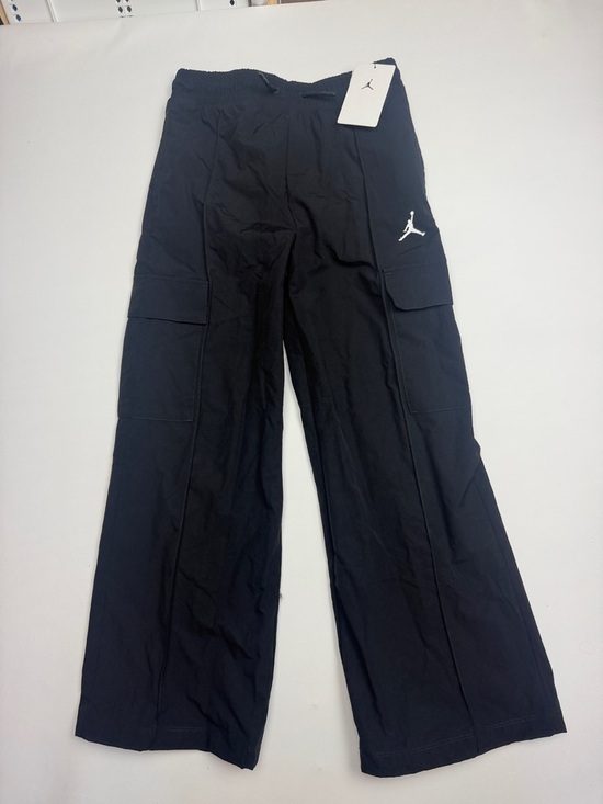 Jordan Other - Jordan Black Cargo-Style Track Pants with White Jumpman Girls Medium NWT